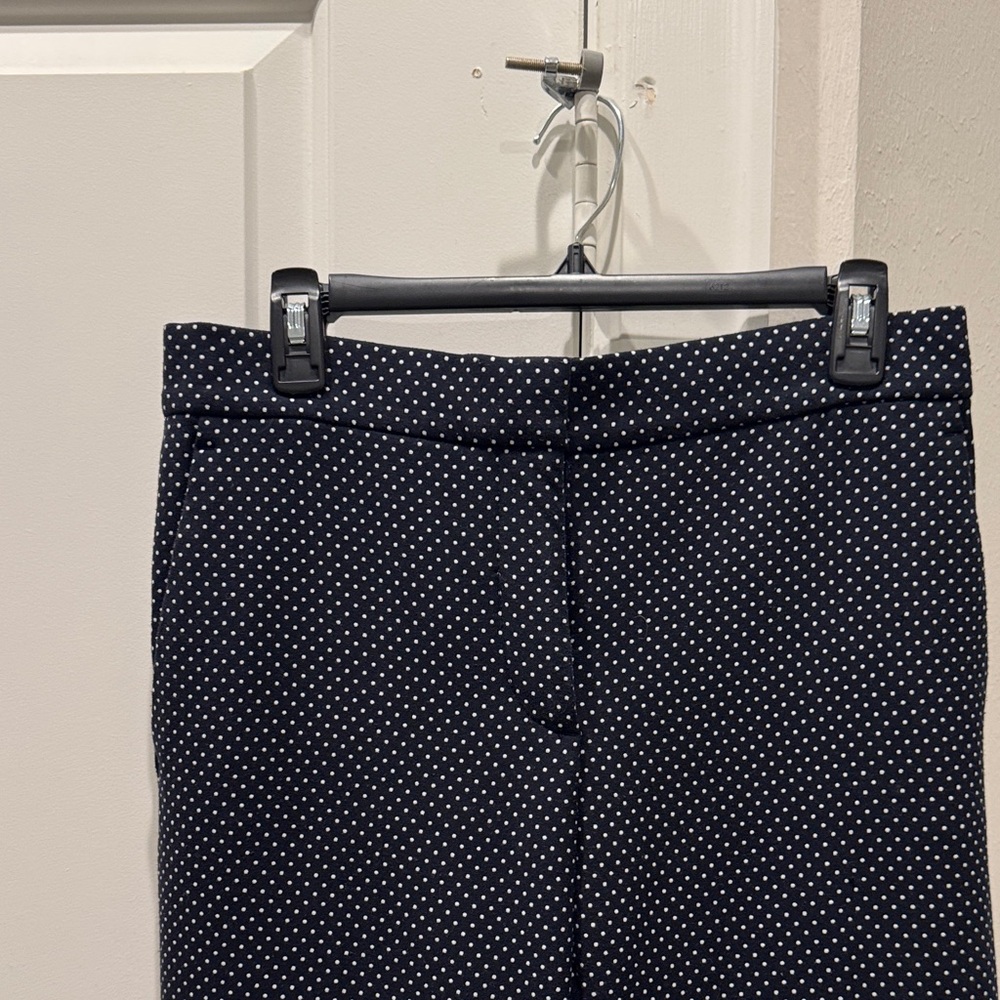 Ann taylor navy polka dot pants